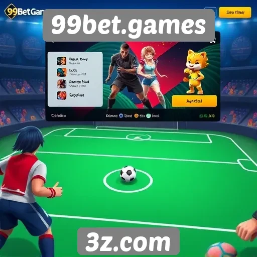 Interface do usuário no 99bet.games